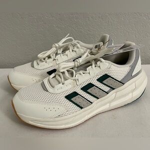 Adidas Mens Astrastar Off White/Collegiate Green/Grey Size 8